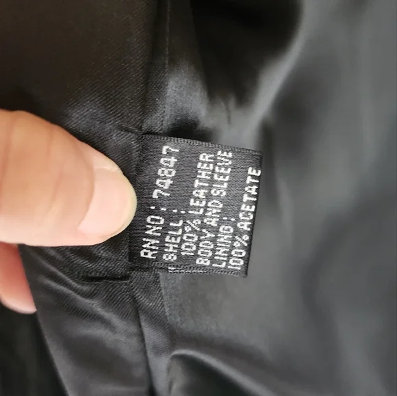 Andrew Marc Leather Heavy Full Length Trench Coat Men Size M - Picture 12 of 12